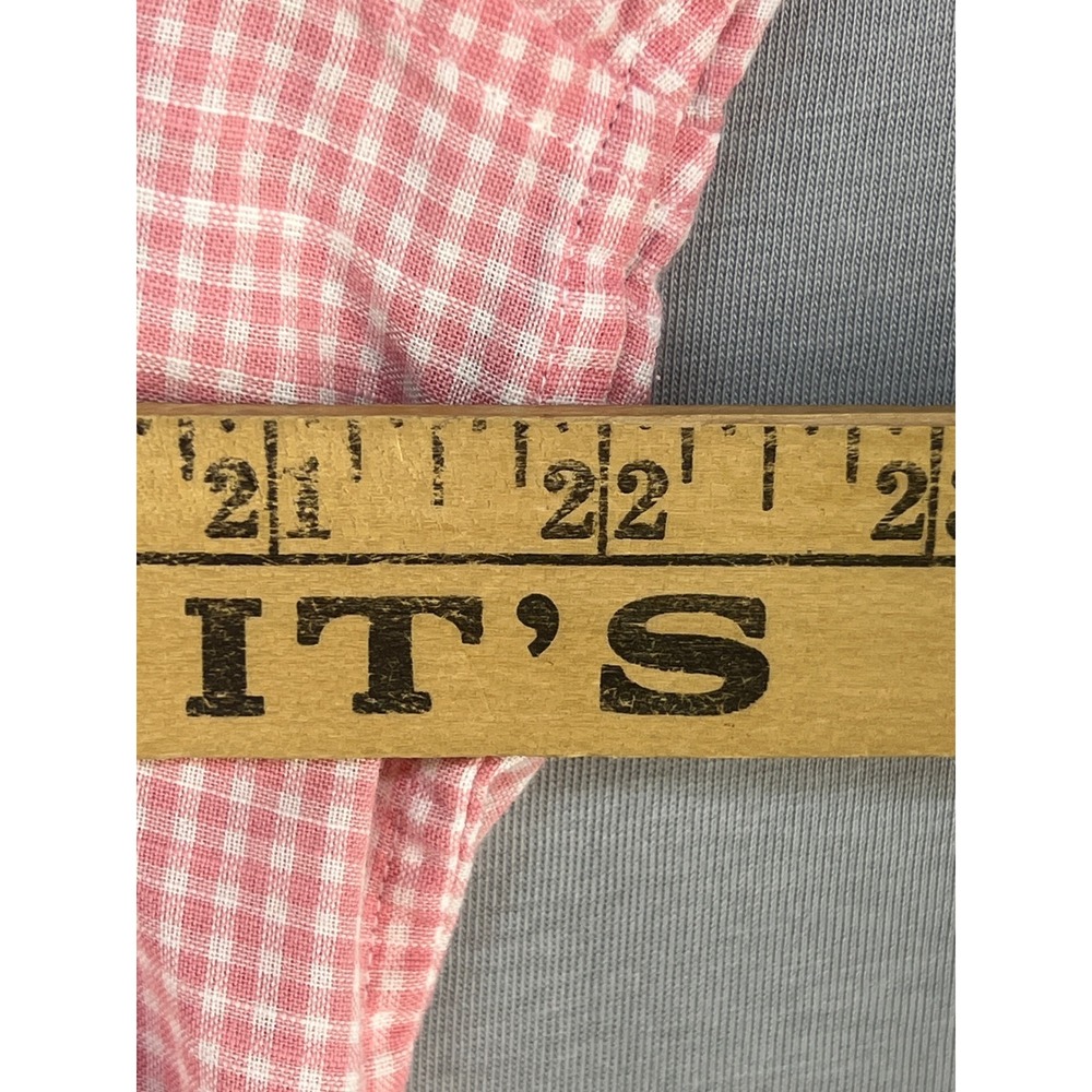 Vineyard Vines Button Down Shirt Mens M Pink Gingham Greenwich Cotton Preppy - Picture 5 of 6